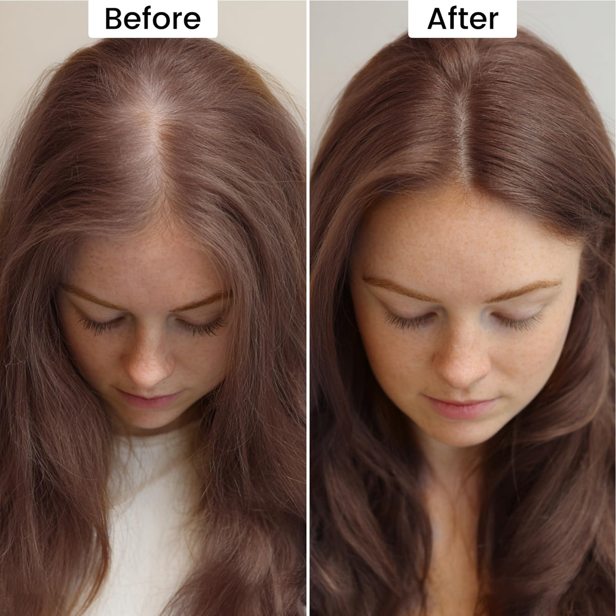 VOLLUCK Root Touch Up Powder Hazel Brown back view