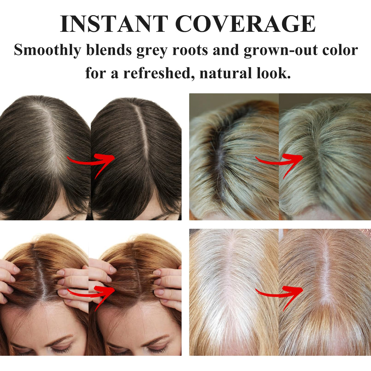 VOLLUCK Root Touch Up Powder Light Blonde back view