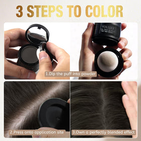 VOLLUCK Root Touch Up Powder Light Blonde texture close-up