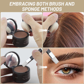 VOLLUCK Root Touch Up Powder Light Brown texture close-up