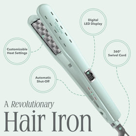 VOLOOM Rootie 3/4” Hair Volumizing Iron in use on short hair