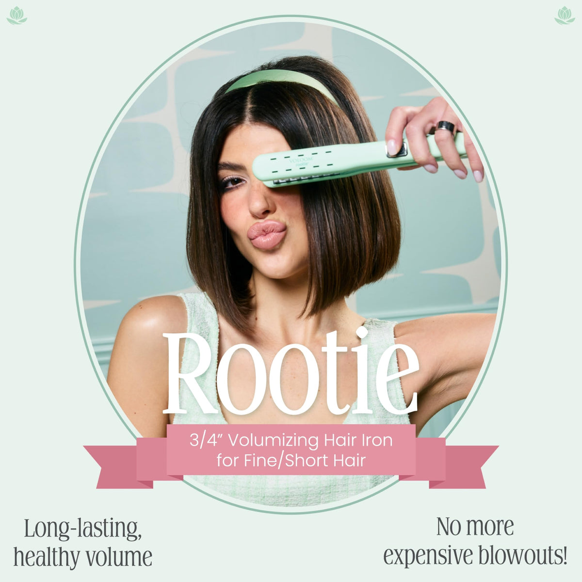 VOLOOM Rootie 3/4” Hair Volumizing Iron side view