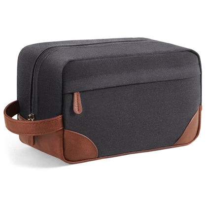Vorspack Canvas Travel Toiletry Bag large dark grey front view