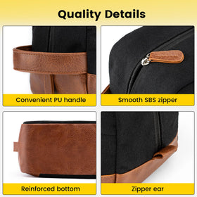 Vorspack Canvas Travel Toiletry Bag side view