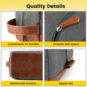 Vorspack Canvas Travel Toiletry Bag side view