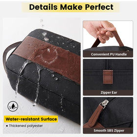 Vorspack Toiletry Bag displayed with toiletries inside