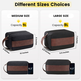 Vorspack Toiletry Bag showing main compartment and mesh pockets