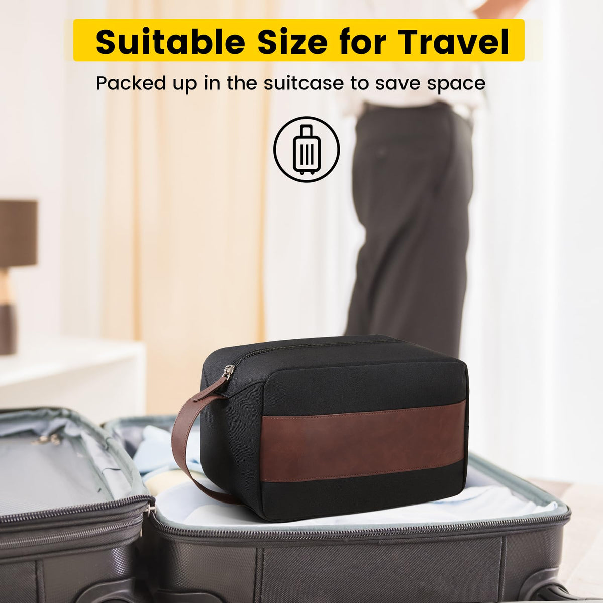 Vorspack Toiletry Bag with smooth zipper detail