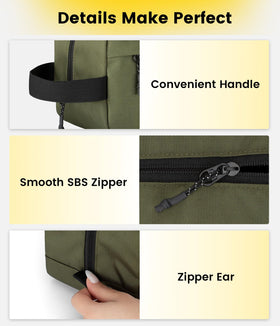 Vorspack Travel Toiletry Bag hanging with handle