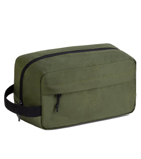 Vorspack Travel Toiletry Bag in army green front view