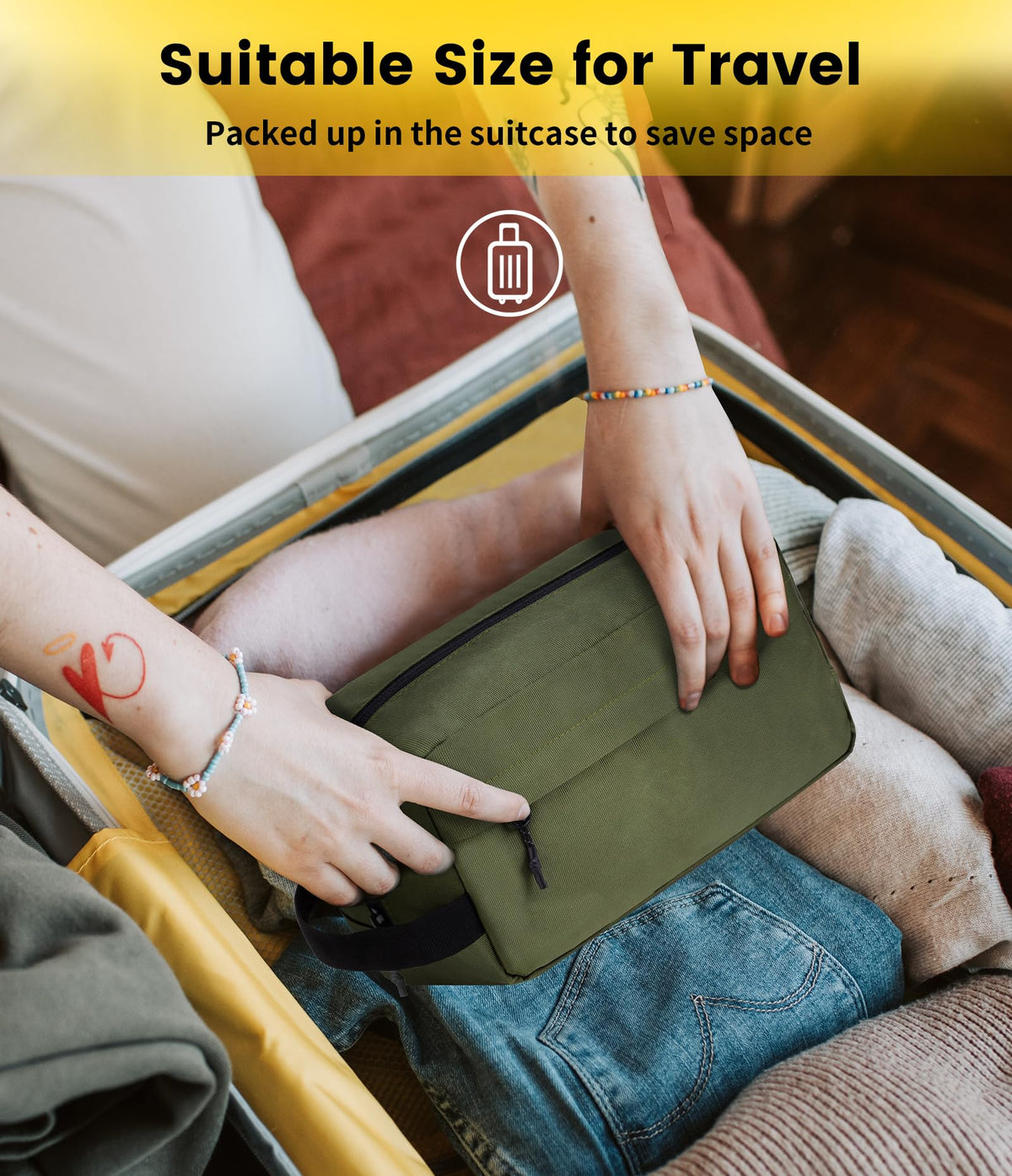 Vorspack Travel Toiletry Bag in different colours display