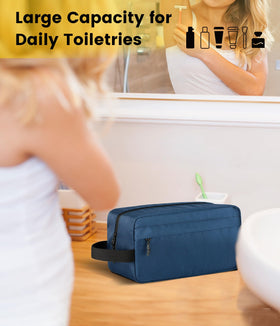 Vorspack Travel Toiletry Bag packed in suitcase