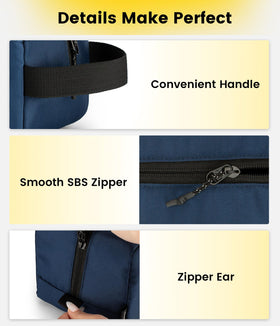 Vorspack Travel Toiletry Bag side view with mesh pockets
