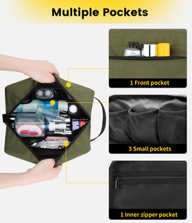 Vorspack Travel Toiletry Bag with smooth zipper and handle