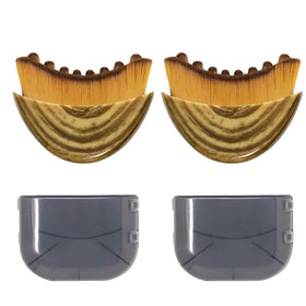 VOUGH Lymphatic Contour Face Brush front view with ergonomic design