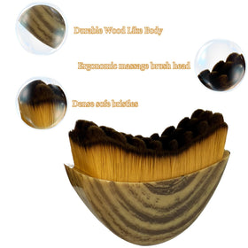 VOUGH Lymphatic Contour Face Brush side view showing ergonomic design