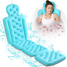 VOXOR Full Body Bath Pillow in Ocean Blue, front view