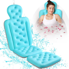 VOXOR Full Body Bath Pillow in Ocean Blue front view