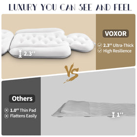 VOXOR Full Body Bath Pillow packaging display