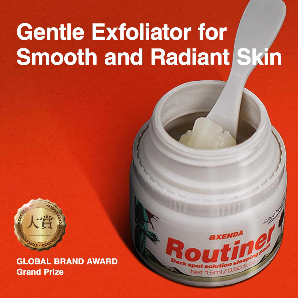 VQM Axenda Gentle Exfoliating Sleeping Peel Pack side view