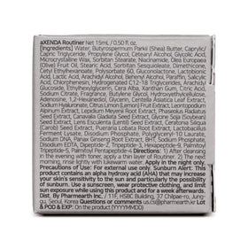 VQM Axenda Gentle Exfoliating Sleeping Peel Pack with other skincare products