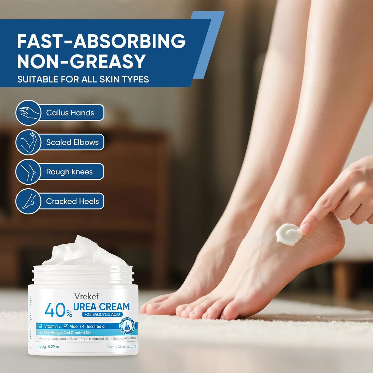 VREKEF Urea Cream 40% texture close-up