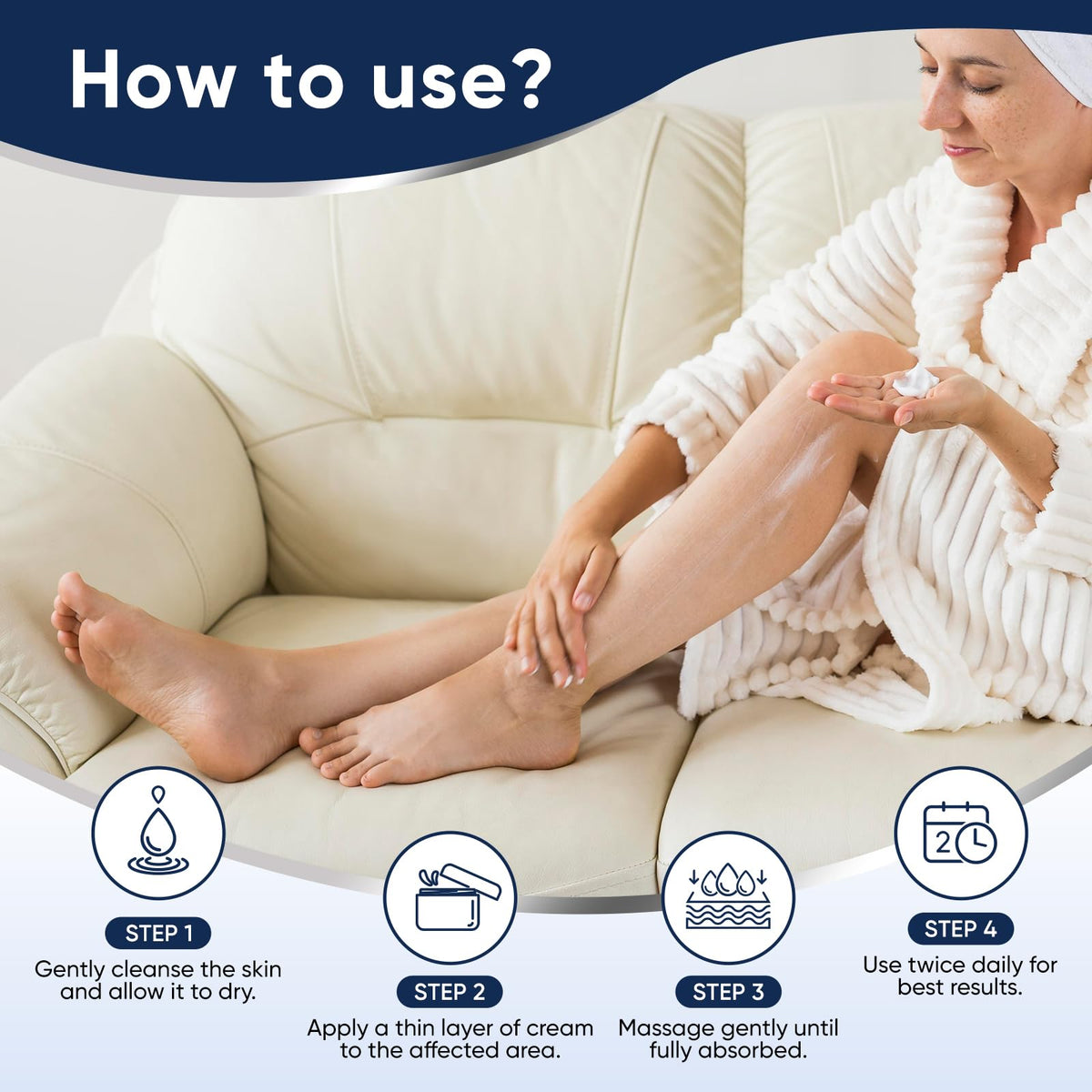 VREKEF Urea Cream 40% with a towel and foot file