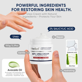 VREKEF Urea Cream 60% with natural ingredients