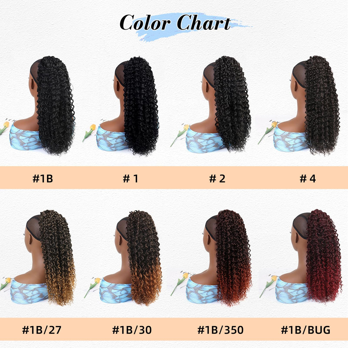 vroosar 18inch Drawstring Ponytail Extension close-up detail of fabric