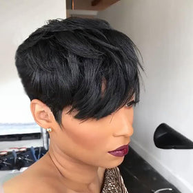 VRZ Pixie Cut Wig back view highlighting natural look