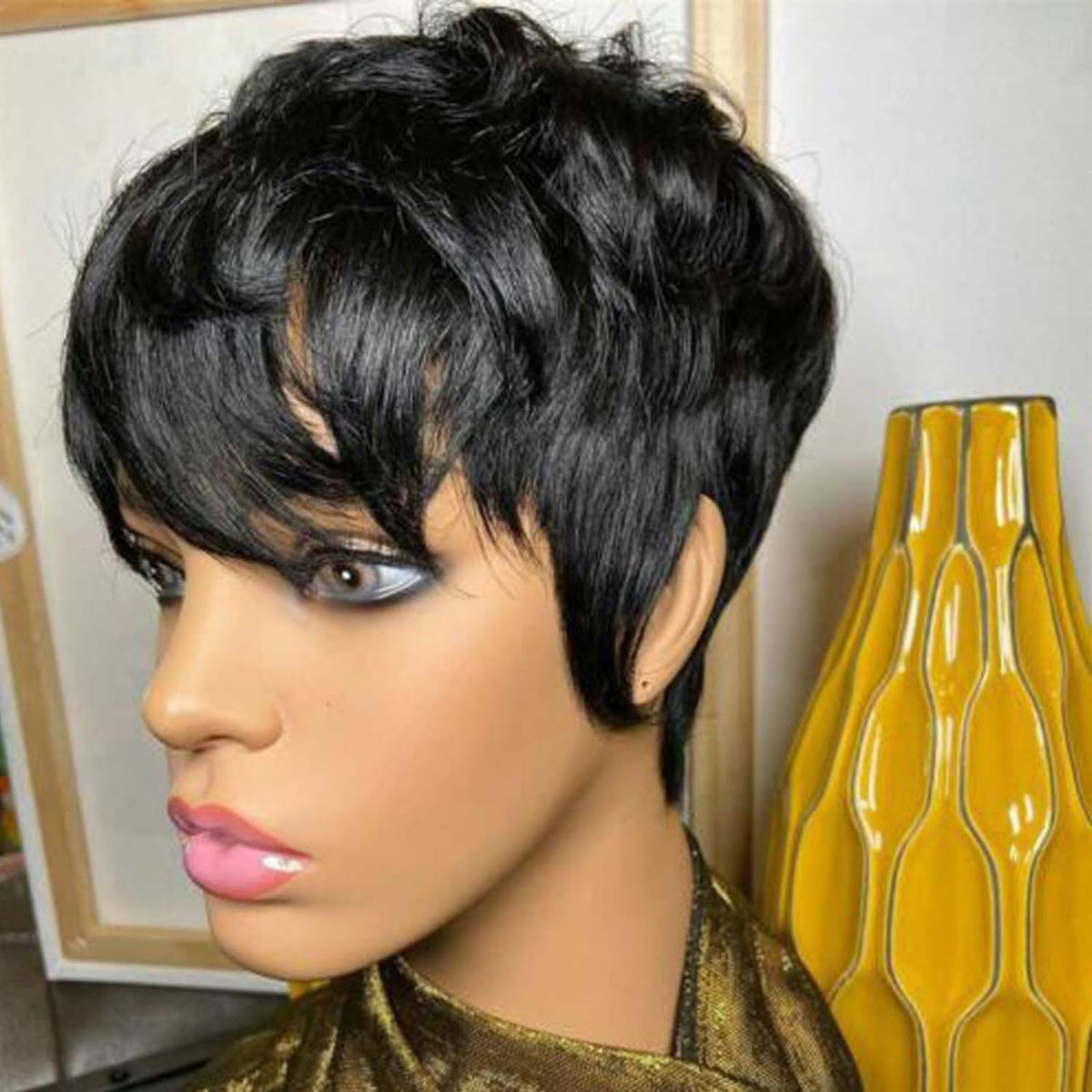 VRZ Pixie Cut Wig displayed in packaging