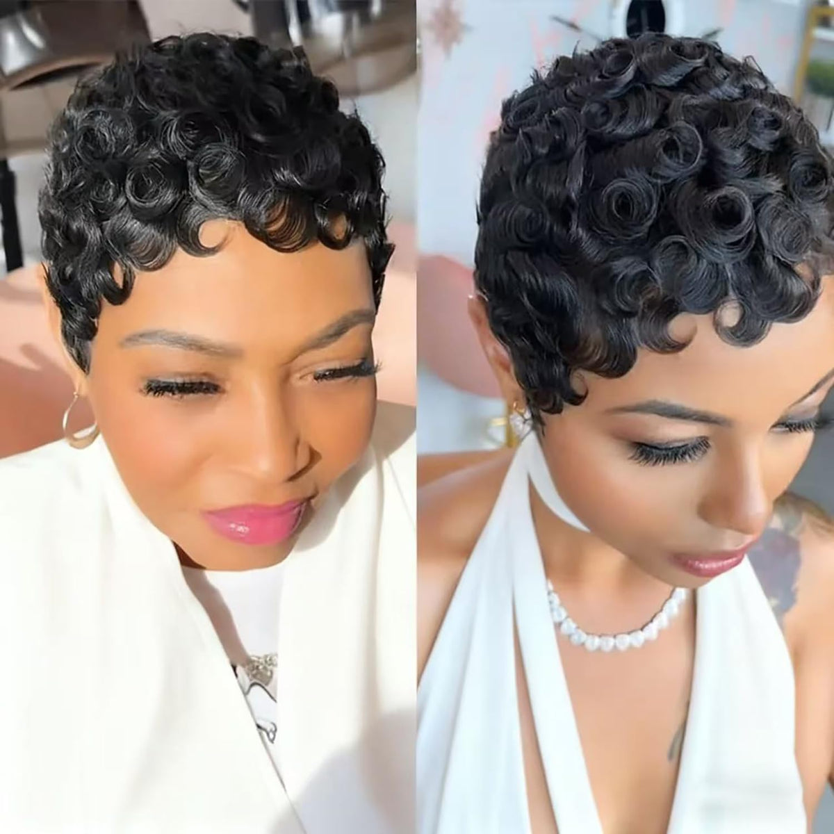 VRZ Pixie Cut Wig displayed on mannequin