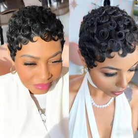 VRZ Pixie Cut Wig displayed on mannequin
