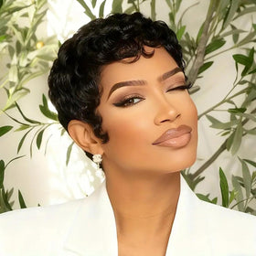 VRZ Pixie Cut Wig side view showing layered style