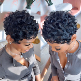 VRZ Short Pixie Cut Wig in packaging ready for delivery