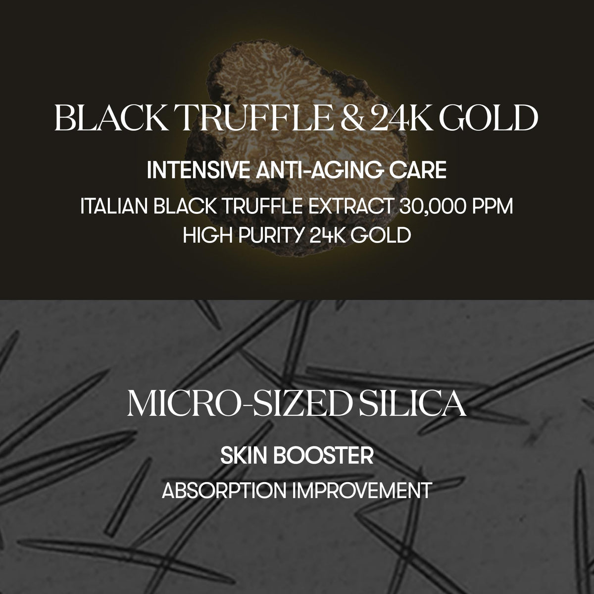 VT COSMETICS Black Truffle Reedle Shot Serum application on skin