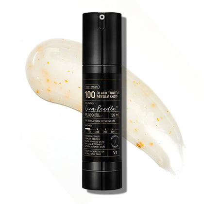 VT COSMETICS Black Truffle Reedle Shot Serum front view with packaging
