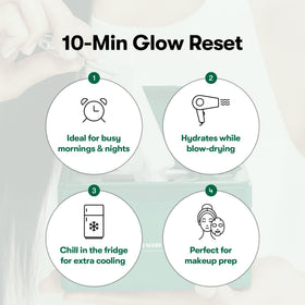 VT COSMETICS CICA Daily Soothing Mask on a model's face
