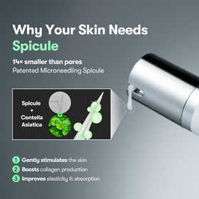 VT COSMETICS CICA Reedle Shot Microneedling Serum application on skin