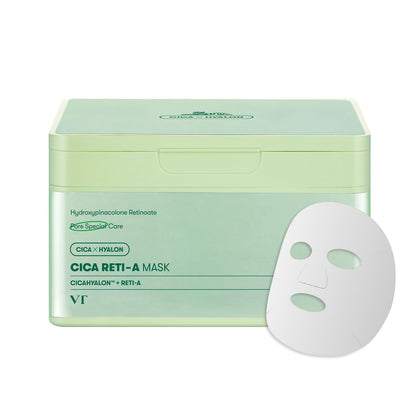 VT COSMETICS CICA Reti-A Daily Mask packaging front view