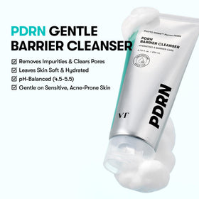 VT COSMETICS PDRN Barrier Cleanser bottle side view