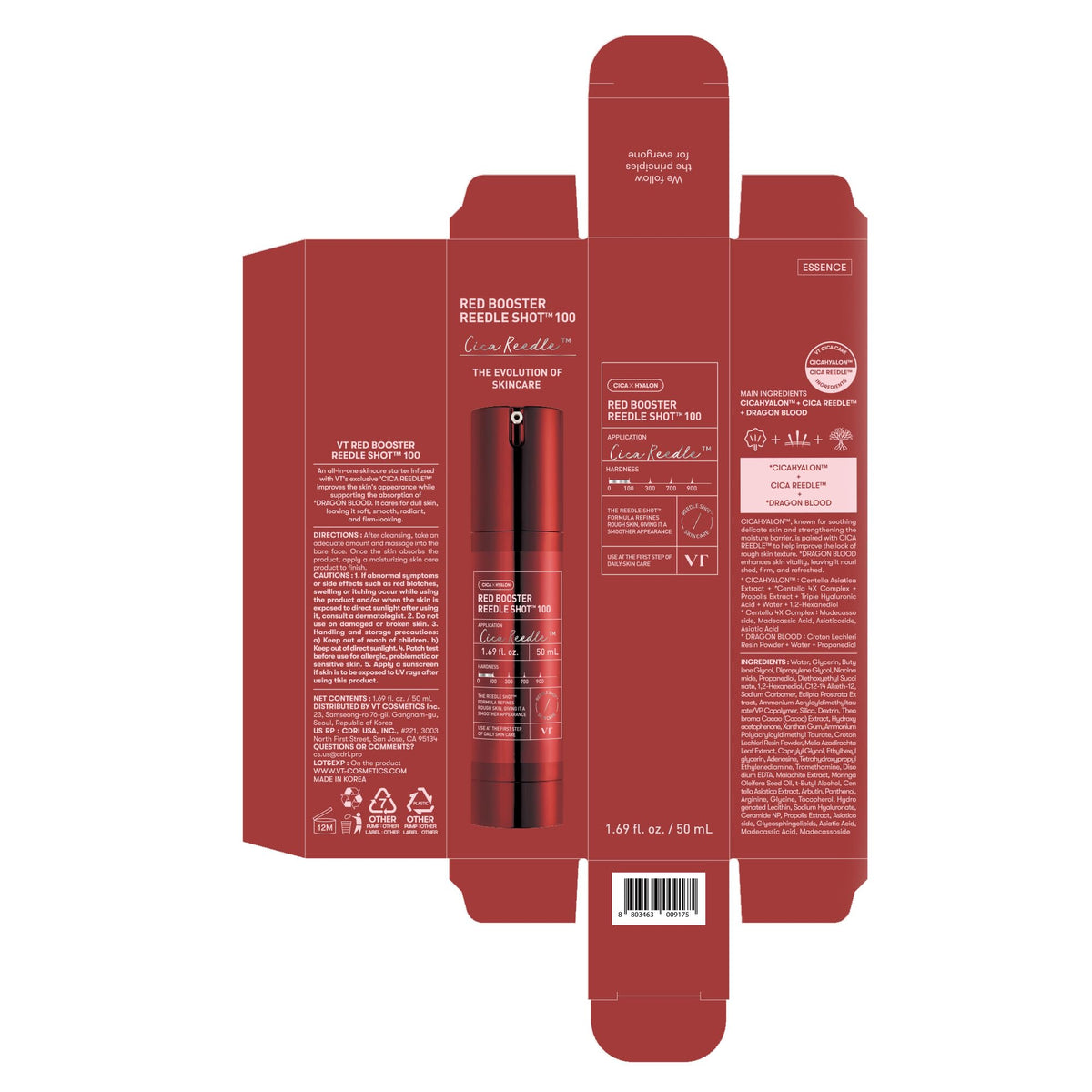 VT COSMETICS Red support Reedle Shot Serum 50ml product details