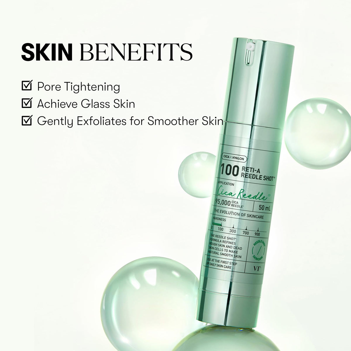 VT COSMETICS Reti-A Reedle Shot 100 Serum with packaging