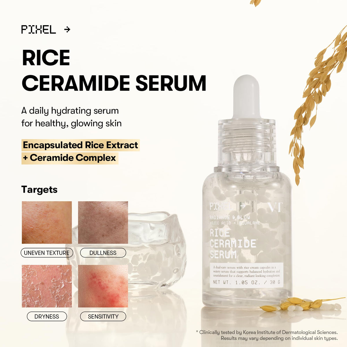 VT COSMETICS Rice Ceramide Serum packaging side view