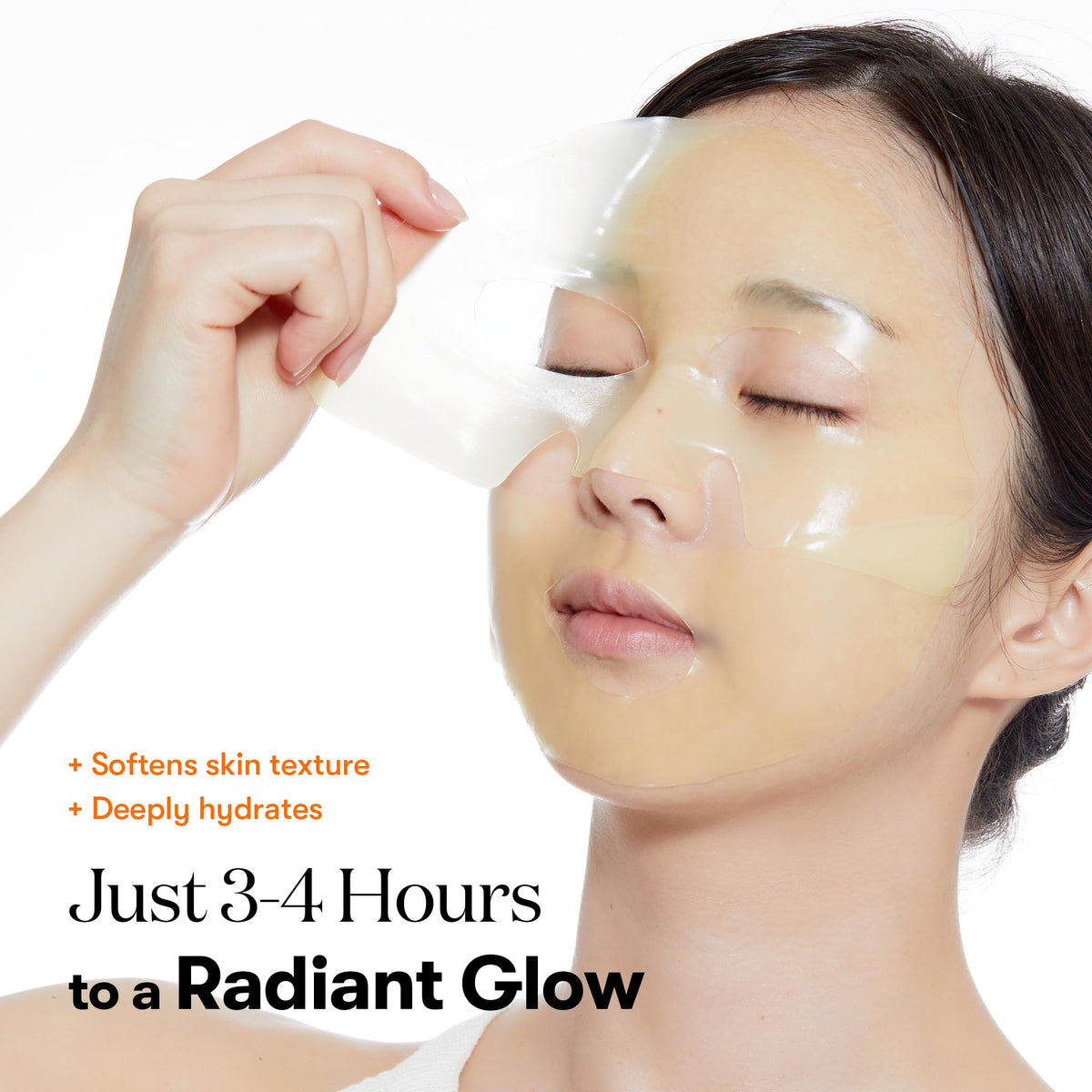 VT COSMETICS Vita-Light Reedle Shot Hydrogel Mask application on face