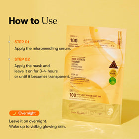 VT COSMETICS Vita-Light Reedle Shot Hydrogel Mask in use