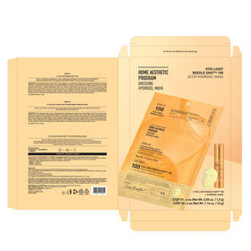 VT COSMETICS Vita-Light Reedle Shot Hydrogel Mask with other skincare products