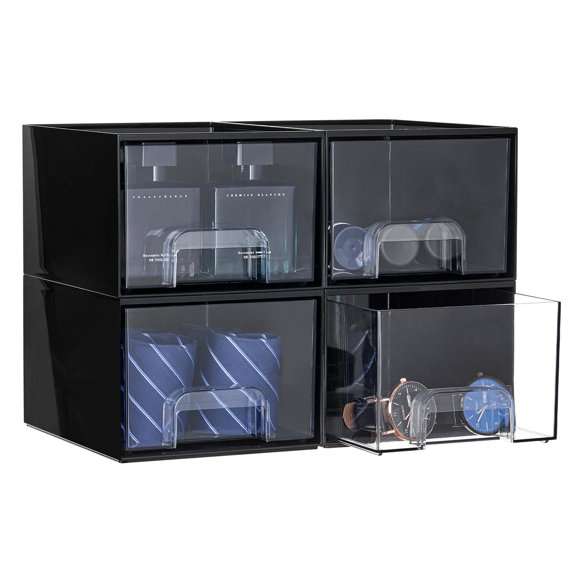 Vtopmart small stackable storage drawers front view