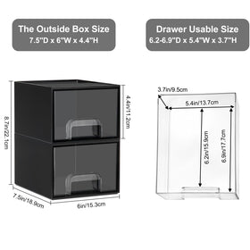 Vtopmart storage drawers showing clear design