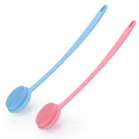VWMYQ Back Scrubber 2 Pack with long handle and double-sided brush
